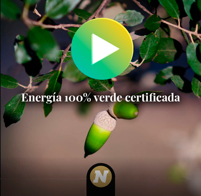 Energía 100% verde certificada en NICO Jamones